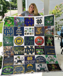 Buy Notre Dame Fighting Irish Quilt Blanket & Quilt Bedding Set MTE02