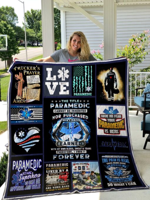 Buy Paramedic Have No Fear Your Paramedic Is Here Quilt Blanket & Quilt Bedding Set Great Customized Gifts For Birthday Christmas Thanksgiving Perfect Gifts For Paramedic