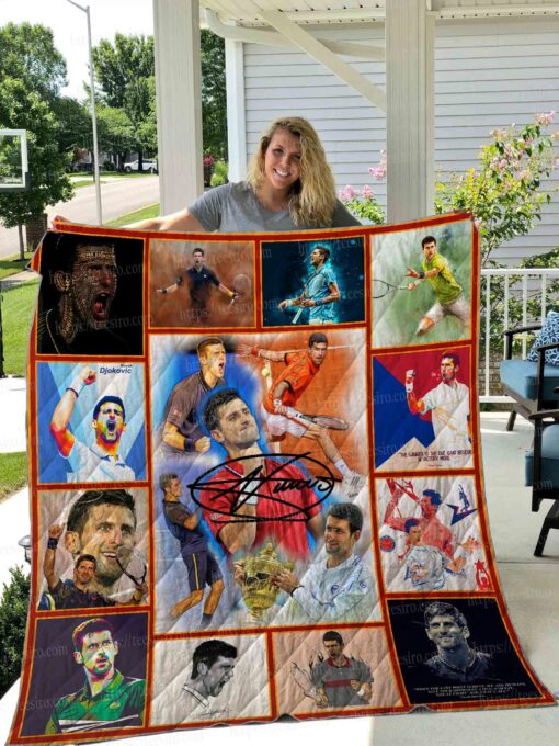 Buy Novak Djokovic Quilt Blanket & Quilt Bedding Set 01