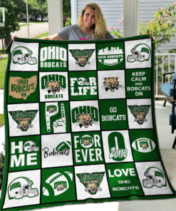 Buy Ohio Bobcats Quilt Blanket & Quilt Bedding Set - Meteew