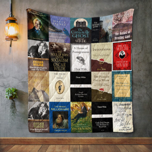 Buy Oscar Wilde Books Quilt Blanket & Quilt Bedding Set