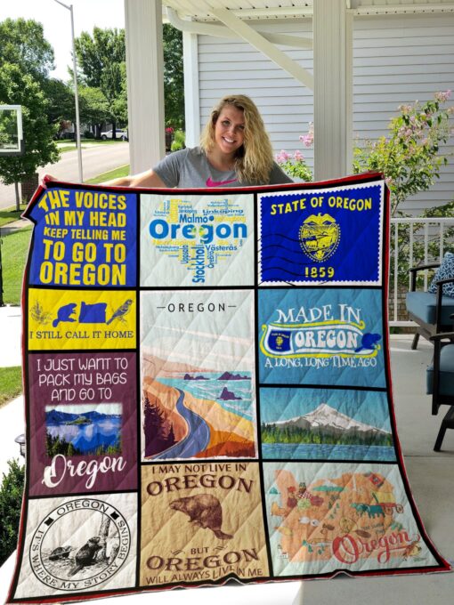 Buy Oregon Made In Oregon A Long Long Time Ago Quilt Blanket & Quilt Bedding Set Great Customized Blanket Gifts For Birthday Christmas Thanksgiving