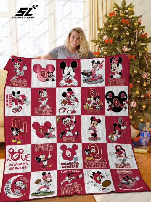 Buy Oklahoma Sooners Disney Quilt Blanket & Quilt Bedding Set