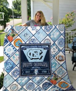 Buy North Carolina Tar Heels Quilt Blanket & Quilt Bedding Set Fan Made