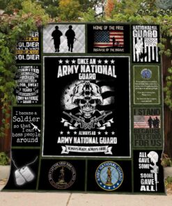 Buy Once An Army National Guard Always An Army National Guard Quilt Blanket & Quilt Bedding Set Great Customized Blanket Gifts For Birthday Christmas Thanksgiving