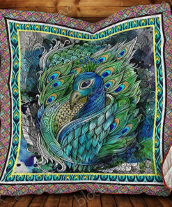 Buy Peacock Painting Quilt Blanket & Quilt Bedding Set Great Customized Gifts For Birthday Christmas Thanksgiving Perfect Gifts For Peacock Lover