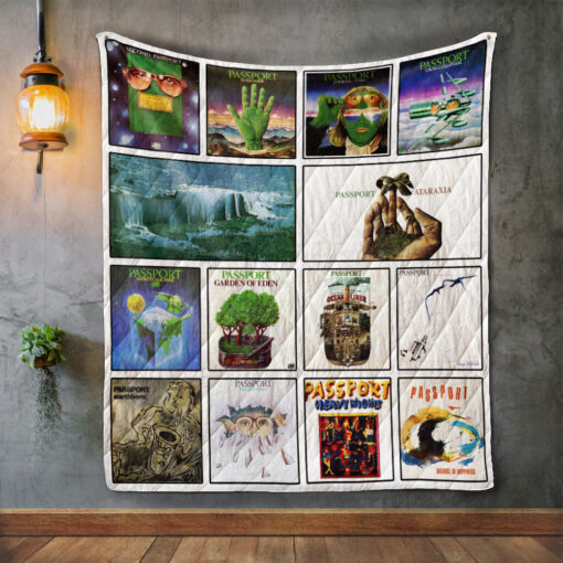 Buy Passport Album Covers Quilt Blanket & Quilt Bedding Set