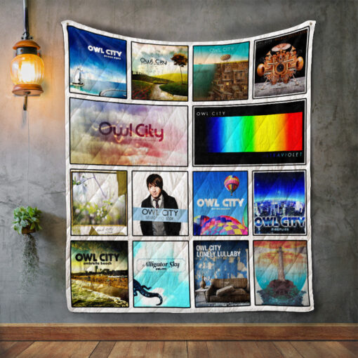 Buy Owl City Album Covers Quilt Blanket & Quilt Bedding Set