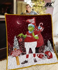 Buy Oklahoma Sooners Grinch Quilt Blanket & Quilt Bedding Set