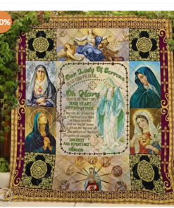 Buy Our Lady Of Sorrows Mother Mary Quilt Blanket & Quilt Bedding Set Great Customized Gifts For Birthday Christmas Thanksgiving Perfect Gifts For Mother Mary Lover