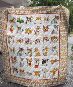 Buy One Day Of Corgi Quilt Blanket & Quilt Bedding Set Great Customized Blanket Gifts For Birthday Christmas Thanksgiving