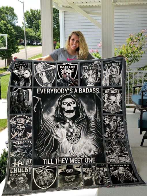 Buy Oakland Raiders Halloween Quilt Blanket & Quilt Bedding Set