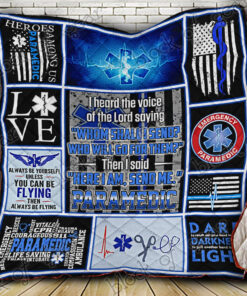 Buy Paramedic Who Will Go For Them Quilt Blanket & Quilt Bedding Set Great Customized Gifts For Birthday Christmas Thanksgiving Perfect Gifts For Paramedic