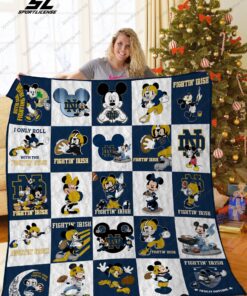 Buy Notre Dame Fighting Irish Disney Quilt Blanket & Quilt Bedding Set