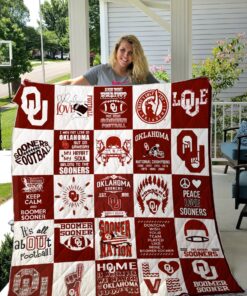 Buy Oklahoma Sooners Quilt Blanket & Quilt Bedding Set 02