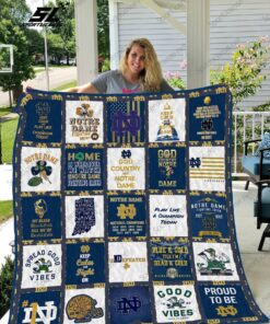 Buy Notre Dame Fighting Irish Quilt Blanket & Quilt Bedding Set MTE05