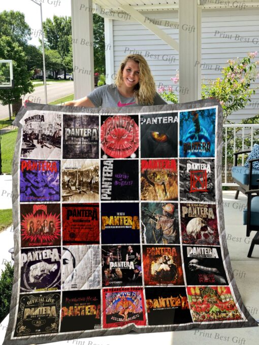 Buy Pantera Albums Cover Poster Quilt Blanket & Quilt Bedding Set Ver 2