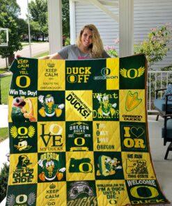 Buy Oregon Ducks Quilt Blanket & Quilt Bedding Set 02