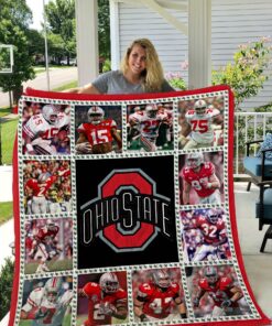 Buy Ohio State Buckeyes Quilt Blanket & Quilt Bedding Set 06