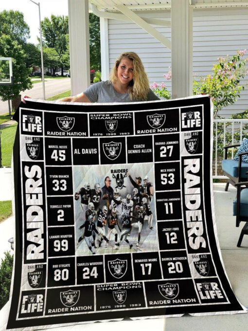 Buy Oakland Raiders All Season Plus Size Quilt Blanket & Quilt Bedding Set