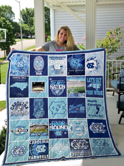 Buy North Carolina Tar Heels Quilt Blanket & Quilt Bedding Set