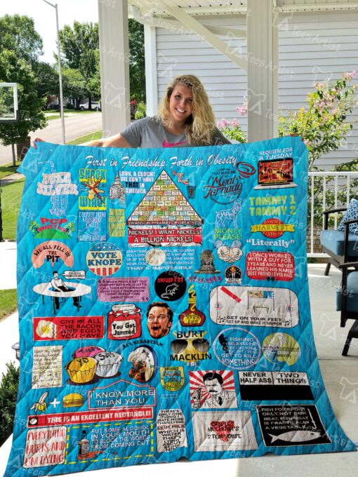 Buy Parks And Recreation First In Friendship Forth In Obesity Quilt Blanket & Quilt Bedding Set Great Customized Blanket Gifts For Birthday Christmas Thanksgiving