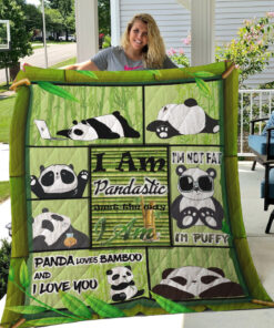 Buy Panda I Am Pandastic Just The Way I Am Quilt Blanket & Quilt Bedding Set Great Customized Blanket Gifts For Birthday Christmas Thanksgiving