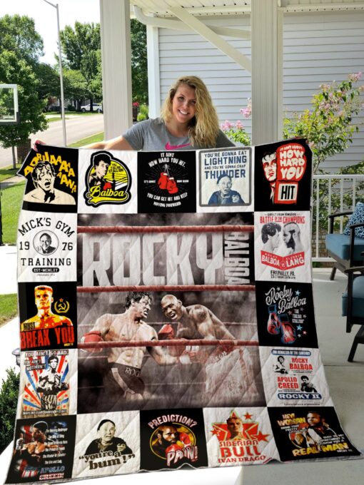 Buy Rocky Balboa Quilt Blanket & Quilt Bedding Set For Fans Ver 17-1