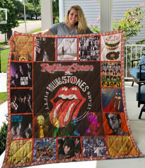 Buy Rolling Stone 50Th Anniversary Quilt Blanket & Quilt Bedding Set