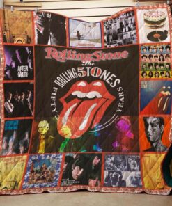 Buy Rolling Stone 50Th Anniversary Quilt Blanket & Quilt Bedding Set