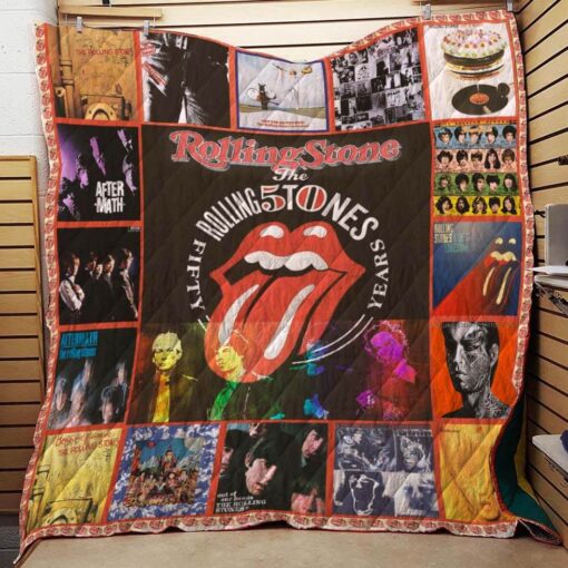 Buy Rolling Stone 50Th Anniversary Quilt Blanket & Quilt Bedding Set