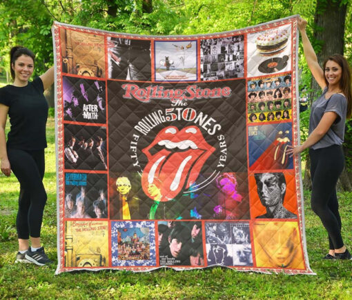 Buy Rolling Stone 50Th Anniversary Quilt Blanket & Quilt Bedding Set