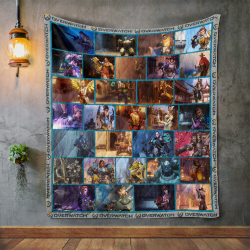 Buy Overwatch Characters Quilt Blanket & Quilt Bedding Set