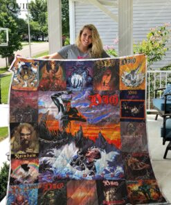 Buy Ronnie James Dio Albums Quilt Blanket & Quilt Bedding Set For Fans Ver 17