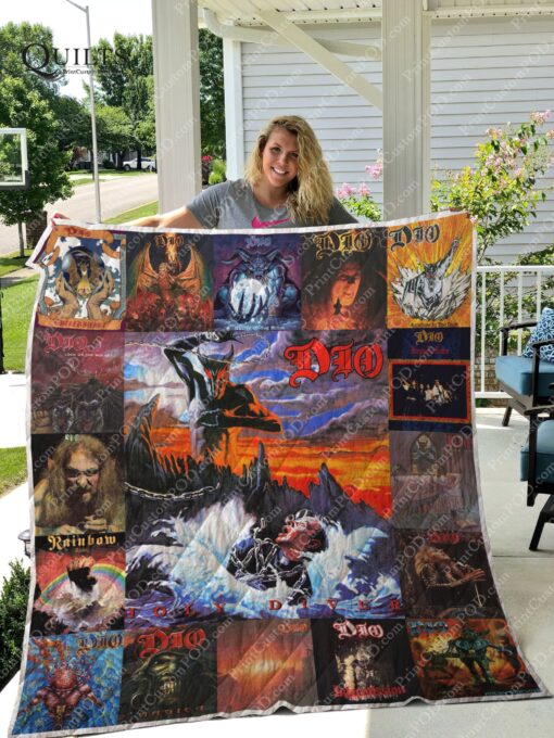 Buy Ronnie James Dio Albums Quilt Blanket & Quilt Bedding Set For Fans Ver 17