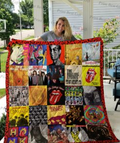 Buy Rolling Stones Albums Cover Poster Quilt Blanket & Quilt Bedding Set Ver 2