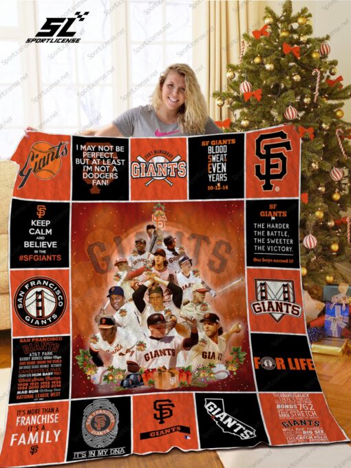 Buy San Francisco Giants Christmas Tree Quilt Blanket & Quilt Bedding Set Great Customized Blanket Gifts For Birthday Christmas Thanksgiving