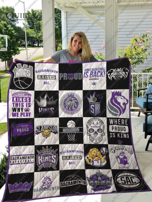 Buy Sacramento Kings Quilt Blanket & Quilt Bedding Set Ver 25