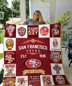 Buy San Francisco 49Ers Faithful Quilt Blanket & Quilt Bedding Set Great Customized Blanket Gifts For Birthday Christmas Thanksgiving