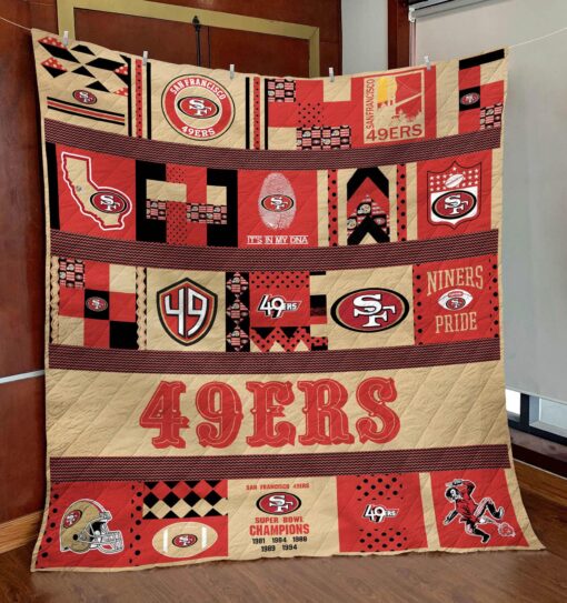 Buy San Francisco 49Ers Niners Pride Quilt Blanket & Quilt Bedding Set Great Customized Blanket Gifts For Birthday Christmas Thanksgiving