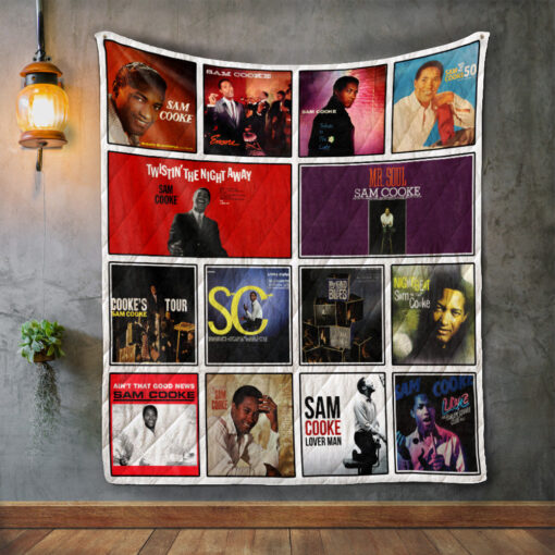 Buy Sam Cooke Style 2 Album Covers Quilt Blanket & Quilt Bedding Set