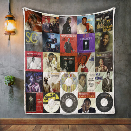 Buy Sam Cooke Album Covers Quilt Blanket & Quilt Bedding Set