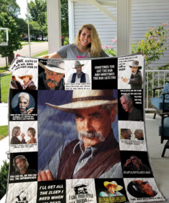 Buy Sam Elliott Quilt Blanket & Quilt Bedding Set For Fans Ver 17