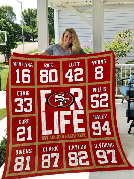 Buy San Francisco 49Ers For Life Quilt Blanket & Quilt Bedding Set Great Customized Blanket Gifts For Birthday Christmas Thanksgiving