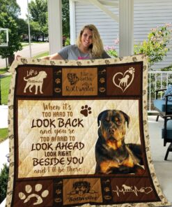 Buy Rottweiler Dog Theme I'Ll Be There For You Quilt Blanket & Quilt Bedding Set Great Customized Blanket Gifts For Birthday Christmas Thanksgiving