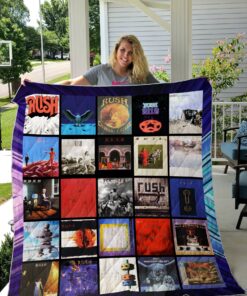 Buy Rush (Band) Album Covers Quilt Blanket & Quilt Bedding Set