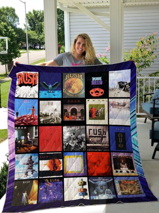 Buy Rush (Band) Album Covers Quilt Blanket & Quilt Bedding Set