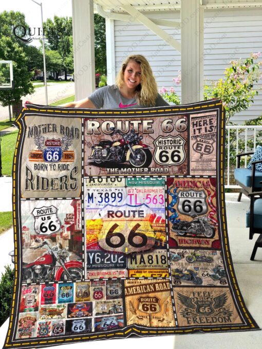 Buy Route 66 The Mother Road Quilt Blanket & Quilt Bedding Set Great Customized Blanket Gifts For Birthday Christmas Thanksgiving