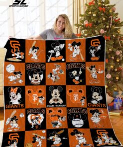 Buy San Francisco Giants Mickey Mouse Quilt Blanket & Quilt Bedding Set Great Customized Blanket Gifts For Birthday Christmas Thanksgiving