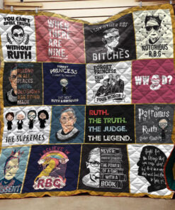 Buy Ruth Bader Ginsburgh Collage Quilt Blanket & Quilt Bedding Set Great Customized Blanket Gifts For Birthday Christmas Thanksgiving